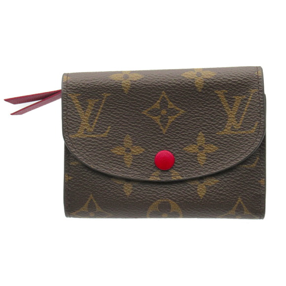 Louis Vuitton Porte Wallet Rosalie Monnaie Brown Bifold Monogram Canvas - Picture 1 of 8